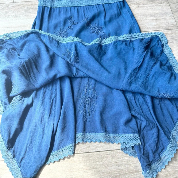 Coline Rayon Asymmetrical  Tank Midi Dress - Picture 11 of 14